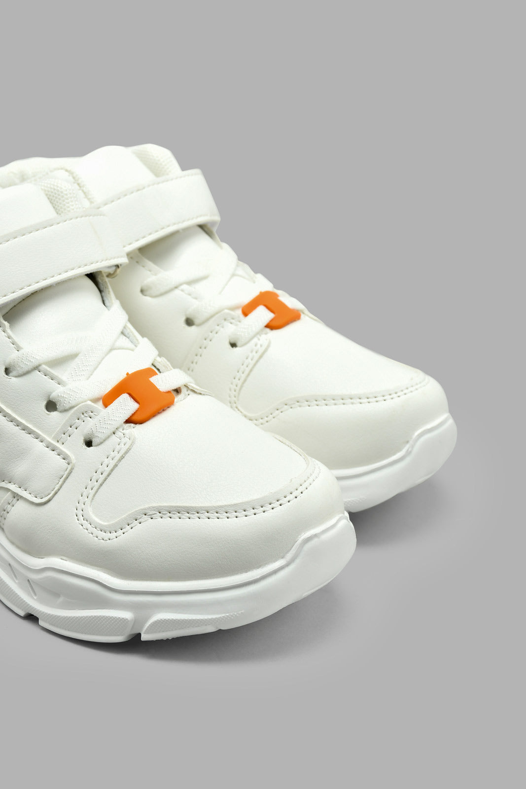 Redtag-White-High-Top-Chunky-Sneaker-Chunky-Boys-3 to 5 Years