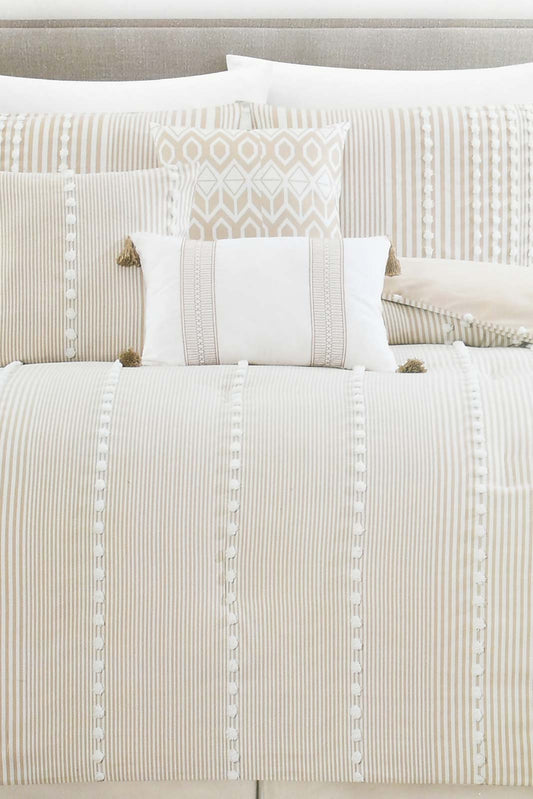 Redtag-Beige-7-Piece-Tufted-Embroidery-Comforter-Set-(King-Size)-Comforters-Home-Bedroom-