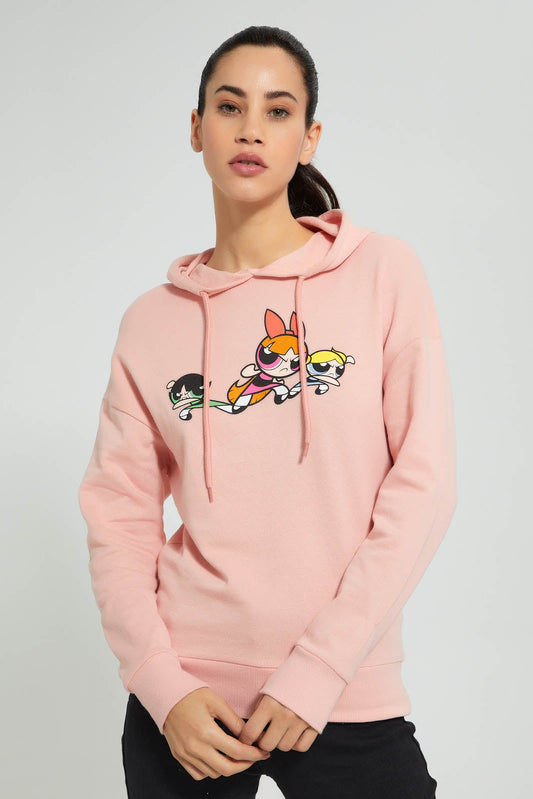 Redtag-Pink-Power-Puff-Sweatshirt-Sweatshirts-Women's-