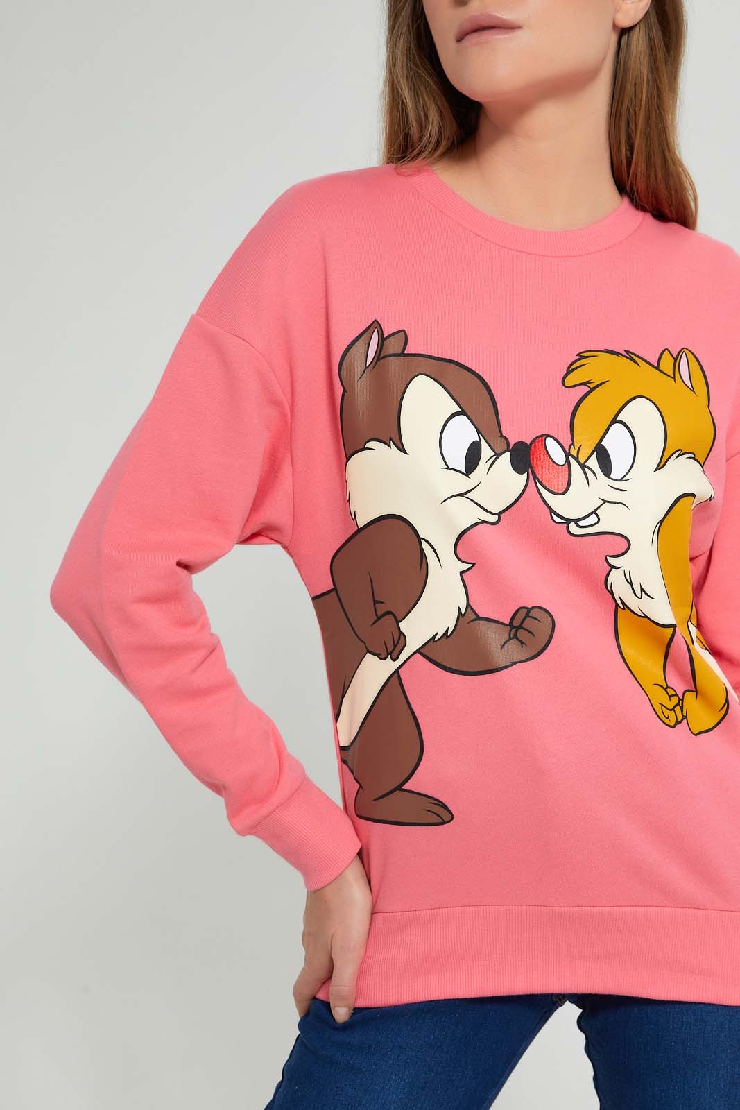 Redtag-Ivory-Chip-And-Dale-Sweatshirt-Sweatshirts-Women's-