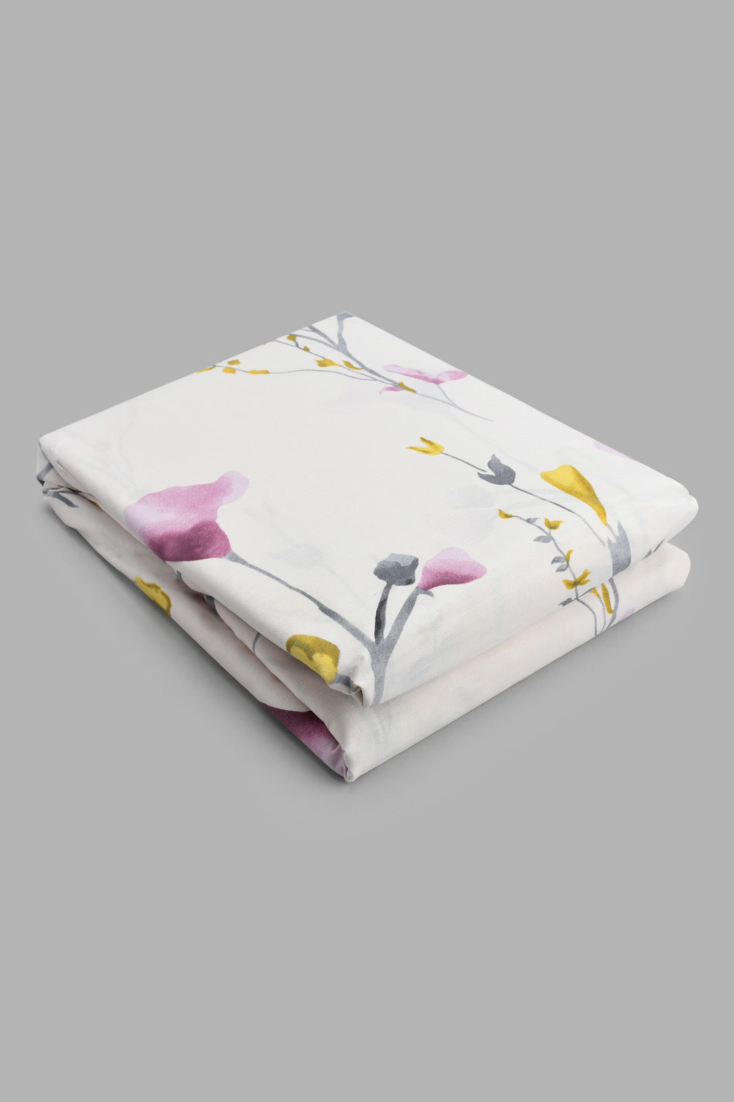 Redtag-Pink-Floral-Printed-Fitted-Sheet-(Single-Size)-Fitted-Sheets-Home-Bedroom-