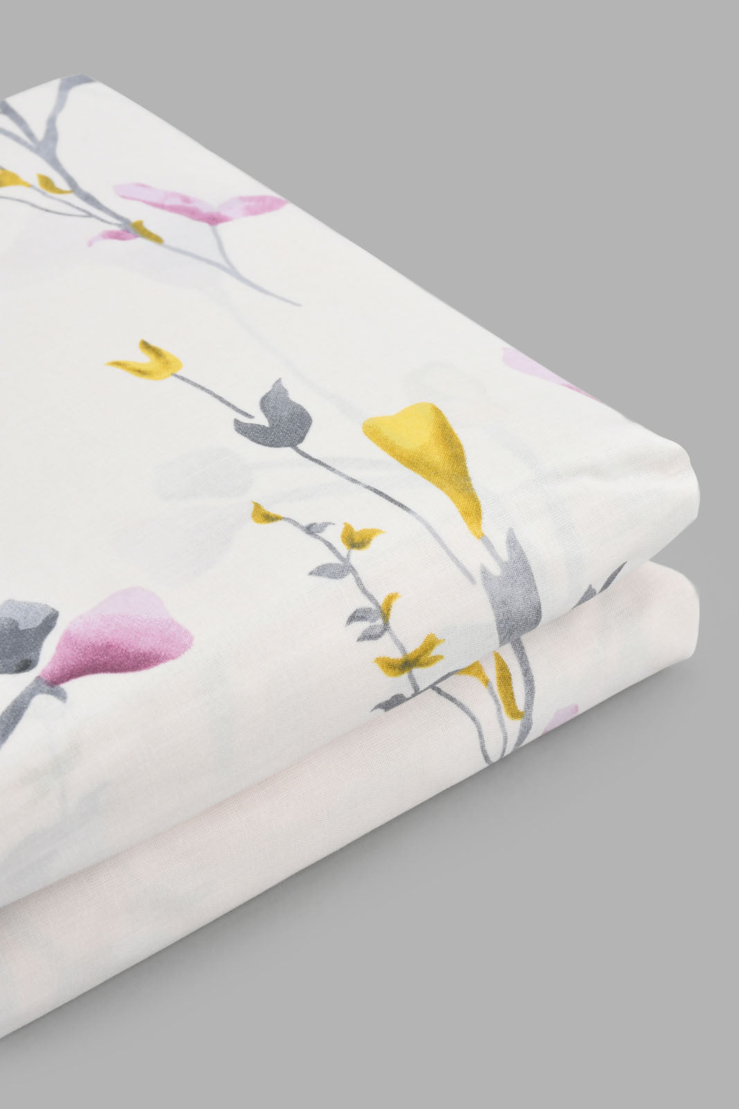 Redtag-Pink-Floral-Printed-Fitted-Sheet-(Single-Size)-Fitted-Sheets-Home-Bedroom-
