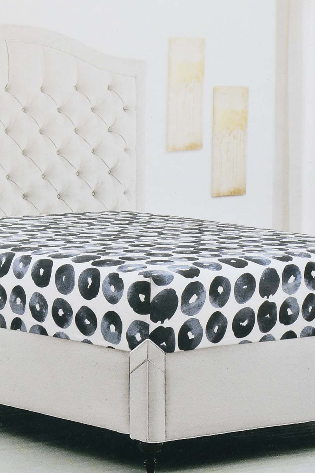 Redtag-Navy-Geometric-Printed-Fitted-Sheet-(Single-Size)-Fitted-Sheets-Home-Bedroom-