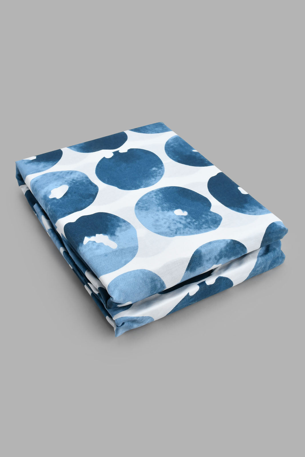 Redtag-Navy-Geometric-Printed-Fitted-Sheet-(Single-Size)-Fitted-Sheets-Home-Bedroom-