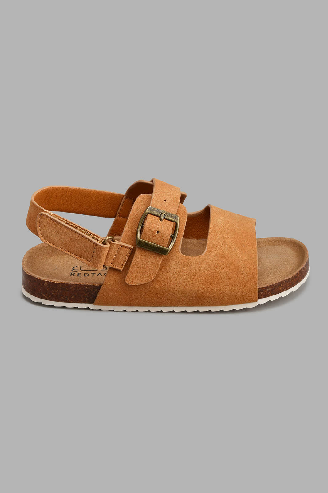 Redtag-Mustard-Cork-Sandal-Cork-Senior-Boys-5 to 14 Years