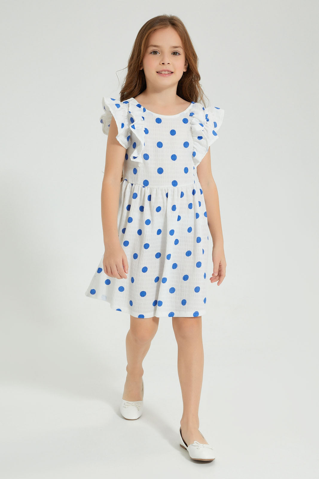 Redtag-Blue-Printed-Dress-Colour:Blue,-Filter:Girls-(2-to-8-Yrs),-Girls-Dresses,-New-In,-New-In-GIR,-Non-Sale,-S22B,-Section:Kidswear-Girls-2 to 8 Years
