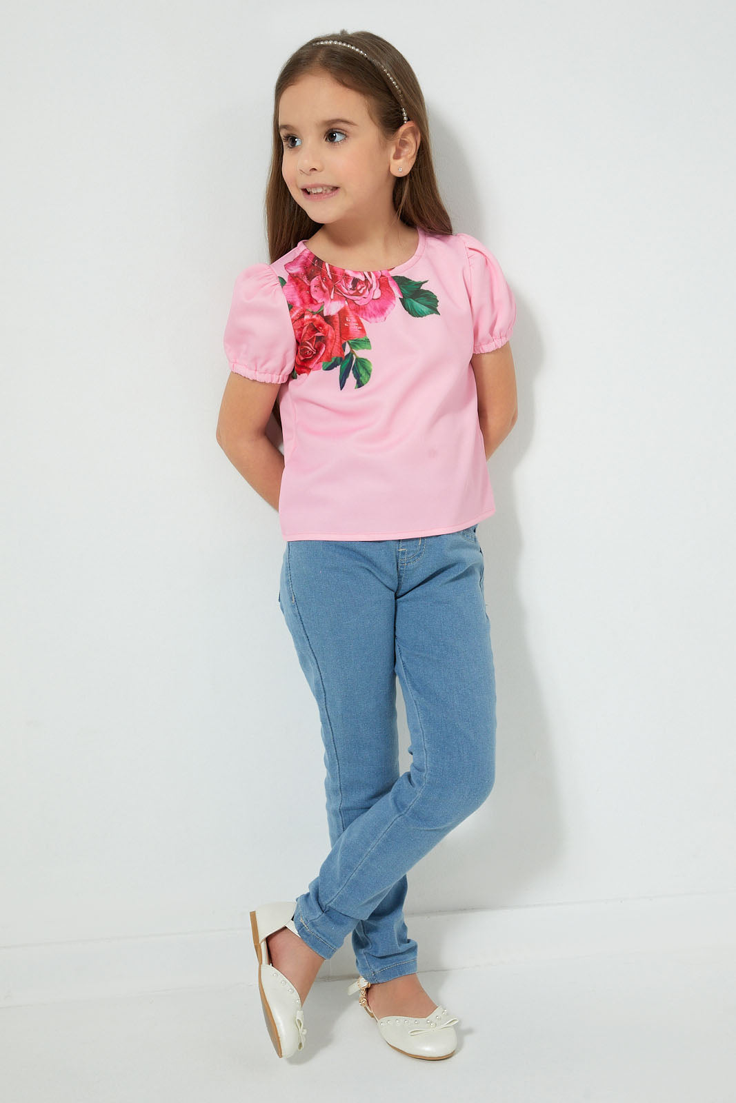 Redtag-Pink-Printed-Blouse-Colour:Pink,-Filter:Girls-(2-to-8-Yrs),-Girls-Blouses,-New-In,-New-In-GIR,-Non-Sale,-S22B,-Section:Kidswear-Girls-2 to 8 Years