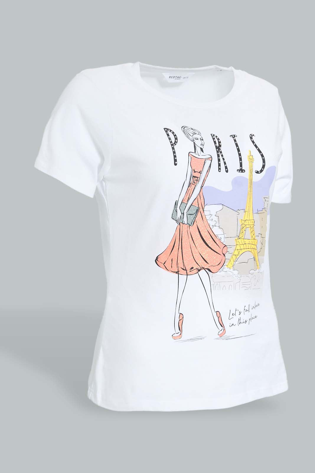 Redtag-White-Photo-Graphic-Print-T-Shirt-Graphic-Prints-Women's-