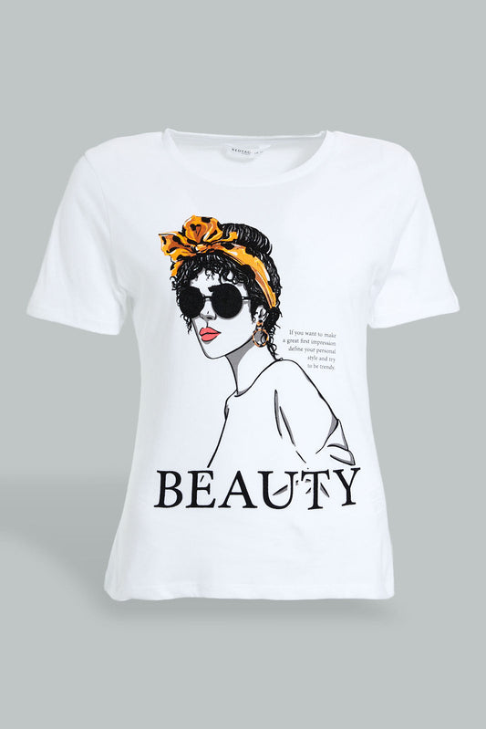 Redtag-Black-Photo-Graphic-Print-T-Shirt-Graphic-Prints-Women's-