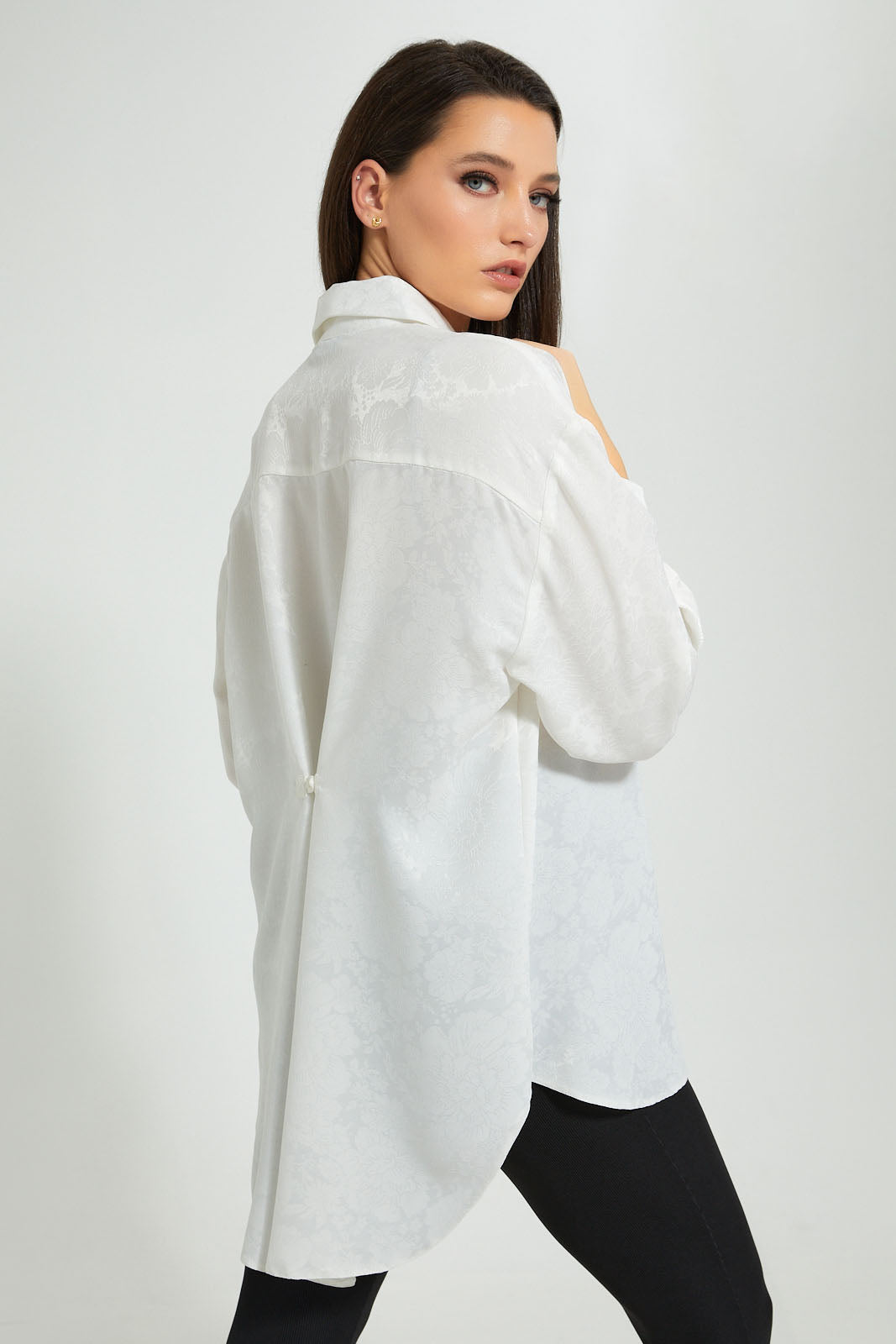 Redtag-White-Jacquard-Tunic-Blouses-Women's-