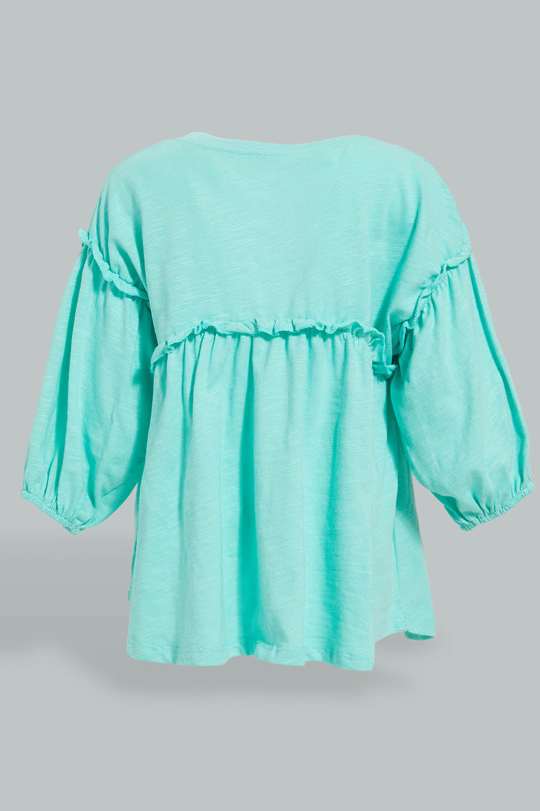 Redtag-Mint-Long-Sleeve--Printed-Jersey-Top-Colour:Mint,-Filter:Infant-Girls-(3-to-24-Mths),-Infant-Girls-Blouses,-New-In,-New-In-ING,-Non-Sale,-S22A,-Section:Kidswear,-TBL-Infant-Girls-3 to 24 Months