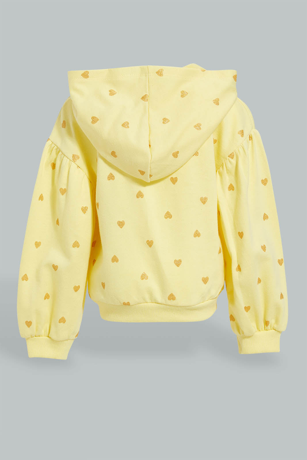 Redtag-Yellow-Hooded-Sweat-Top-Sweatshirts-Infant-Girls-3 to 24 Months