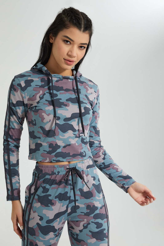 Redtag-Allover-Camo-Print-Hooded-Sweatshirt-Colour:Assorted,-Filter:Women's-Clothing,-New-In,-New-In-Women,-Non-Sale,-S22B,-Section:Women,-Women-Sweatshirts-Women's-