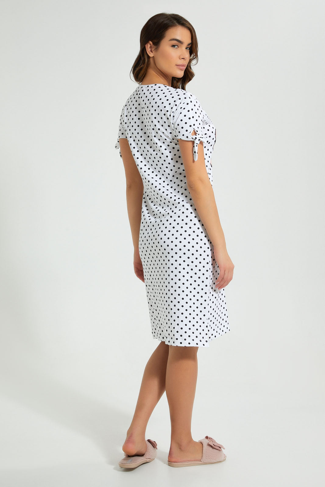 Redtag-White-Snoopy-Printed-Nightshirt-Nightshirts-Women's-