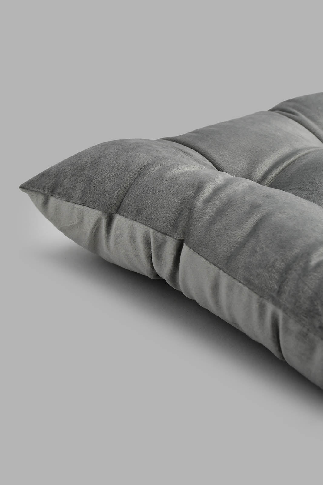 Redtag-Grey-Velvet-Chair-Pad-Chair-Pads-Home-Bedroom-