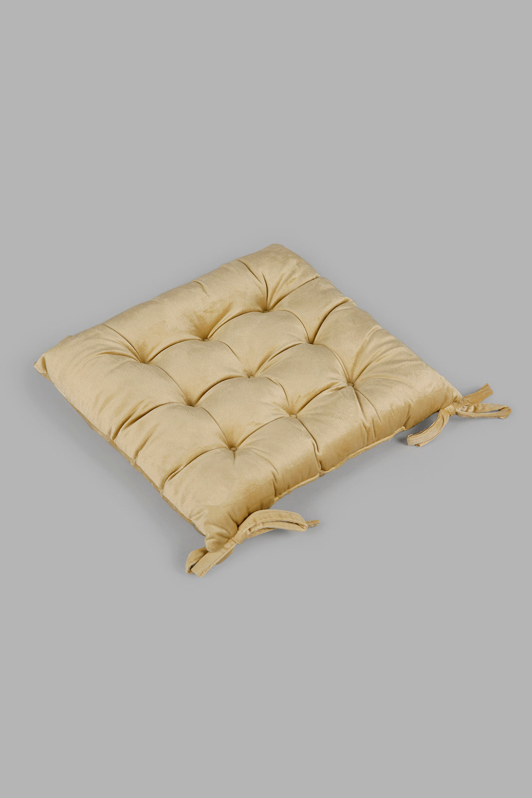 Redtag-Beige-Velvet-Chair-Pad-Category:Cushions,-Colour:Beige,-Deals:New-In,-Festive,-Filter:Home-Bedroom,-HMW-BED-Cushions,-New-In-HMW-BED,-Non-Sale,-Section:Homewares,-W22O-Home-Bedroom-