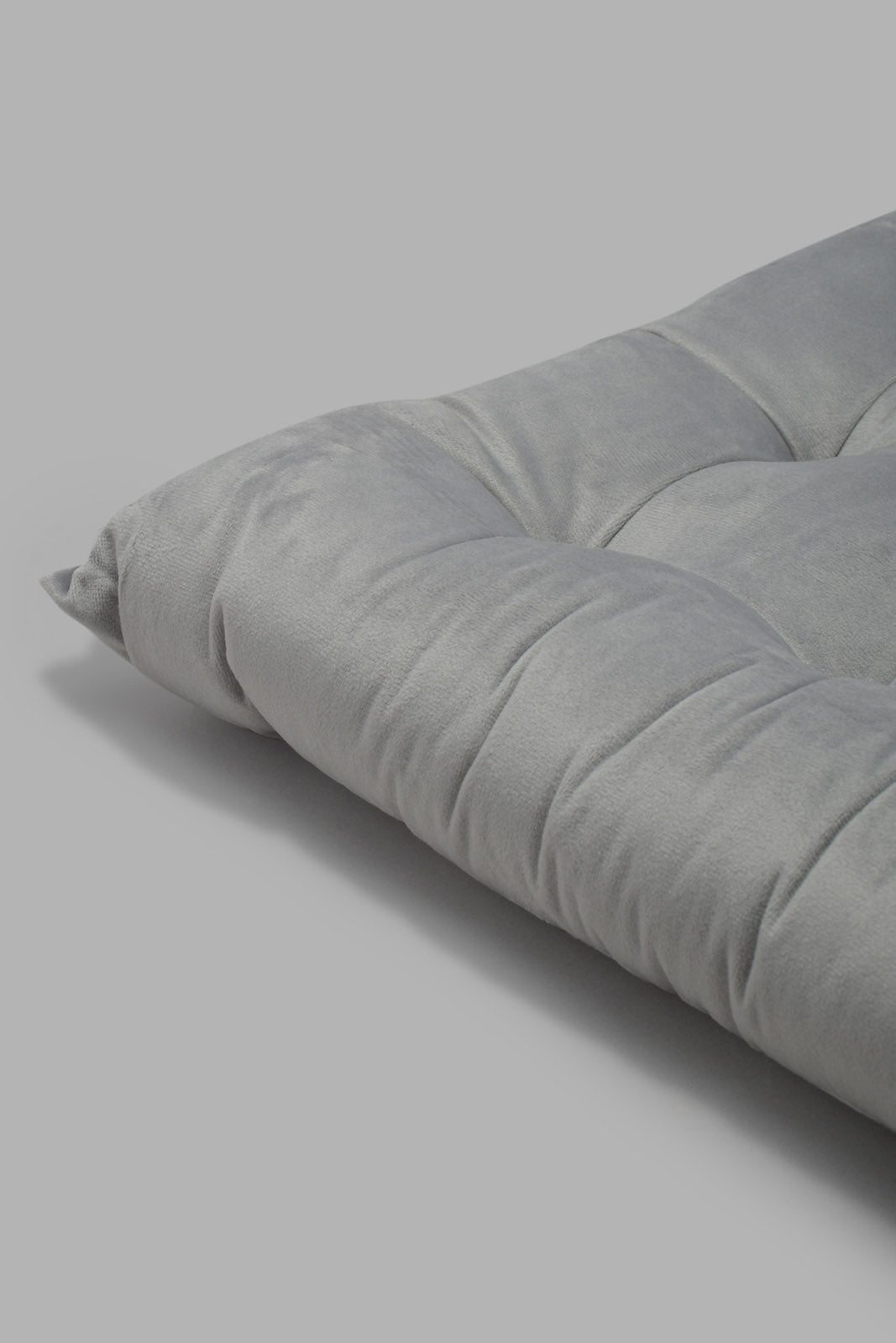 Redtag-Grey-Velvet-Chair-Pad-Category:Cushions,-Colour:Grey,-Filter:Home-Bedroom,-HMW-BED-Cushions,-LEGACY,-New-In,-New-In-HMW-BED,-Non-Sale,-Section:Homewares,-W22O-Home-Bedroom-