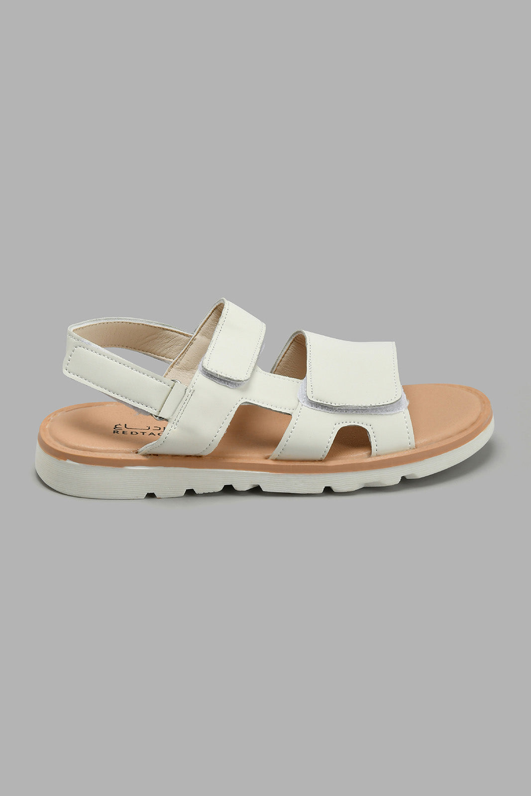 Redtag-White-Comfort-Sandal-Comfort-Senior-Boys-5 to 14 Years