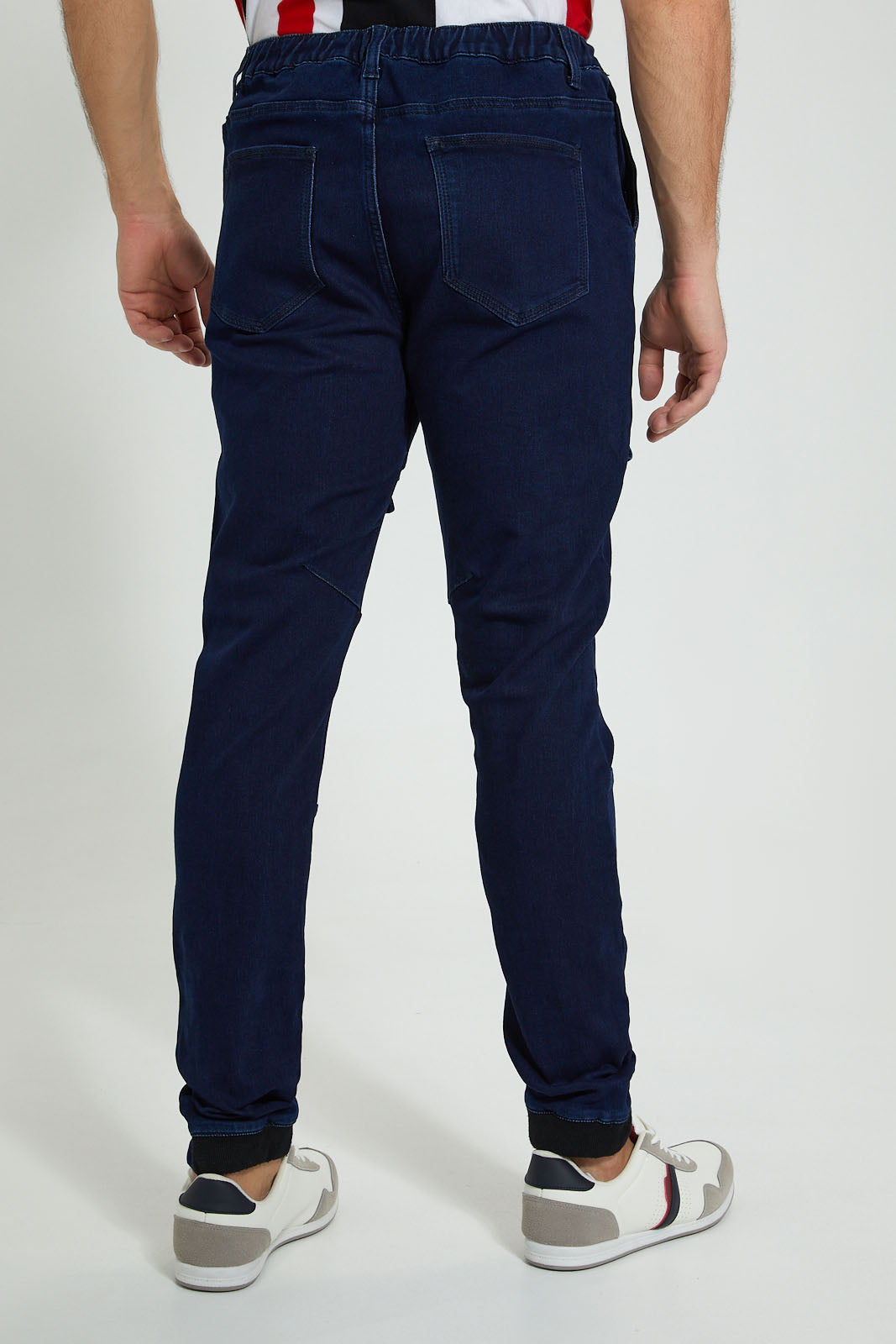 Redtag-Indigo-Pull-On-Knit-Denim-Jean-Jeans-Slim-Fit-Men's-