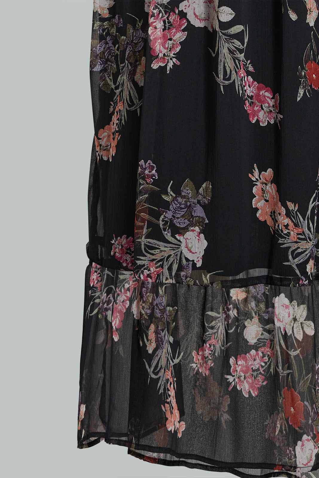 Redtag-Black-Floral-Print-Wrap-Midi-Dresses-Women's-