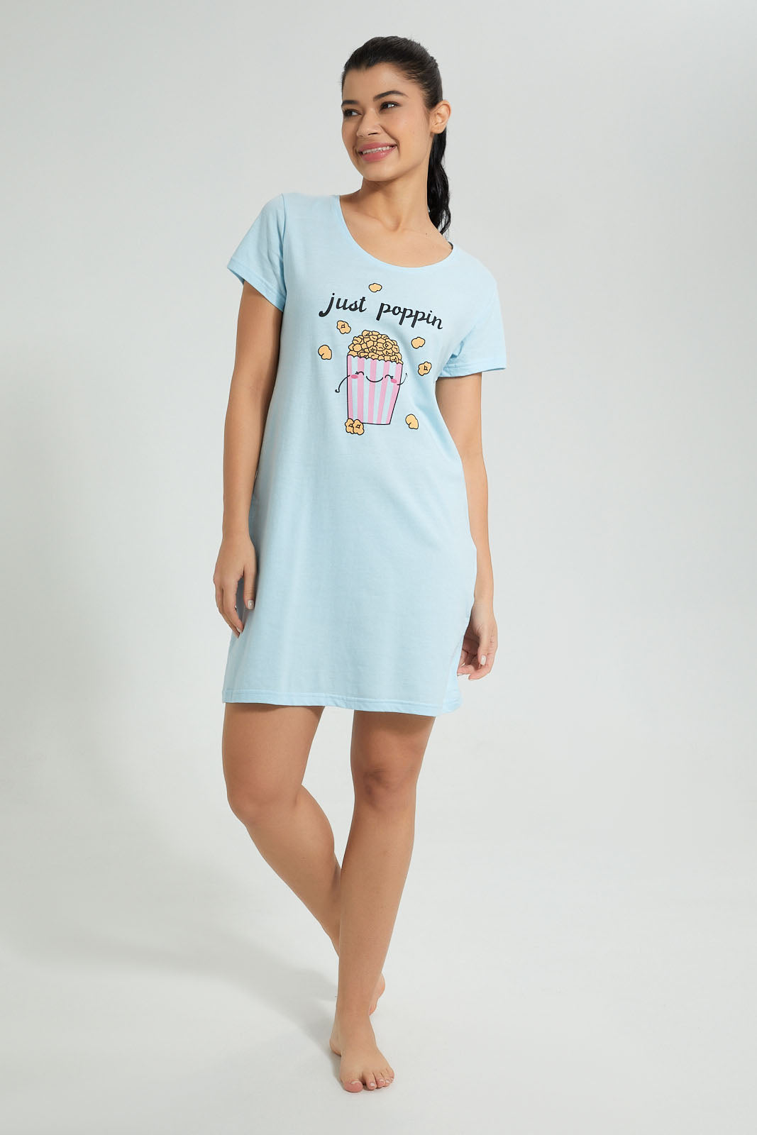 Redtag-Allover-Printed/Placement-Printed-Nightshirt-(2-Pack)-Colour:Assorted,-Filter:Women's-Clothing,-New-In,-New-In-Women,-Non-Sale,-S22A,-Section:Women,-Women-Nightshirts-Women's-