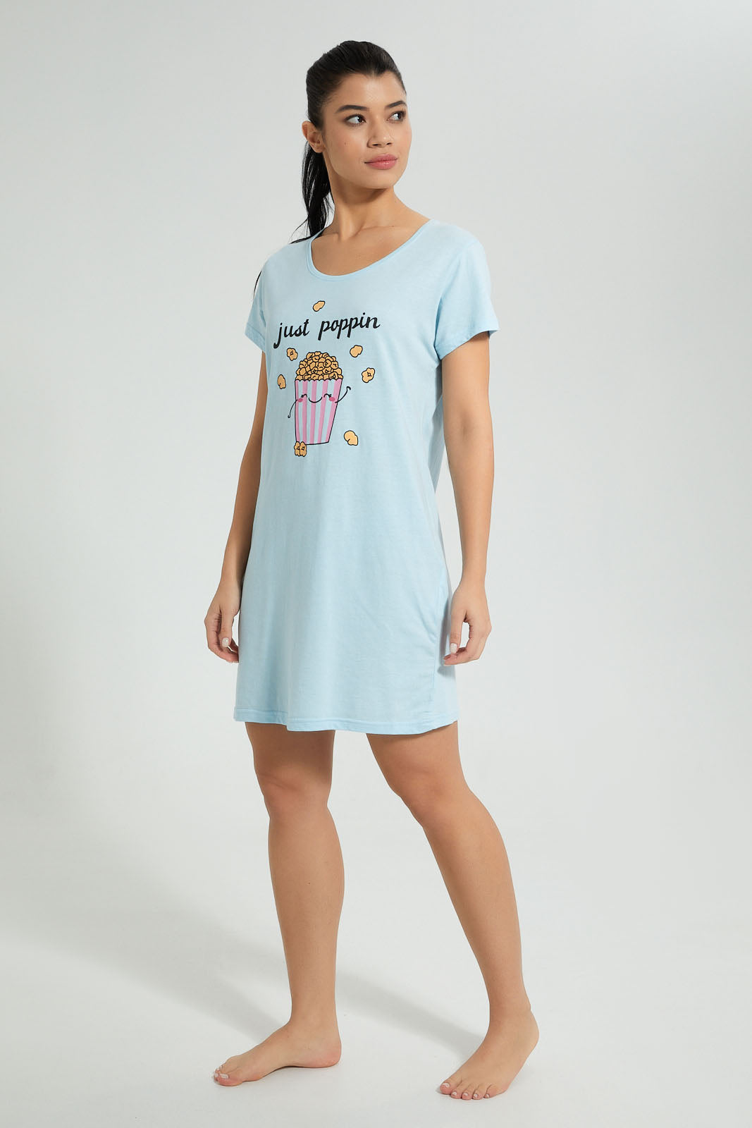 Redtag-Allover-Printed/Placement-Printed-Nightshirt-(2-Pack)-Colour:Assorted,-Filter:Women's-Clothing,-New-In,-New-In-Women,-Non-Sale,-S22A,-Section:Women,-Women-Nightshirts-Women's-
