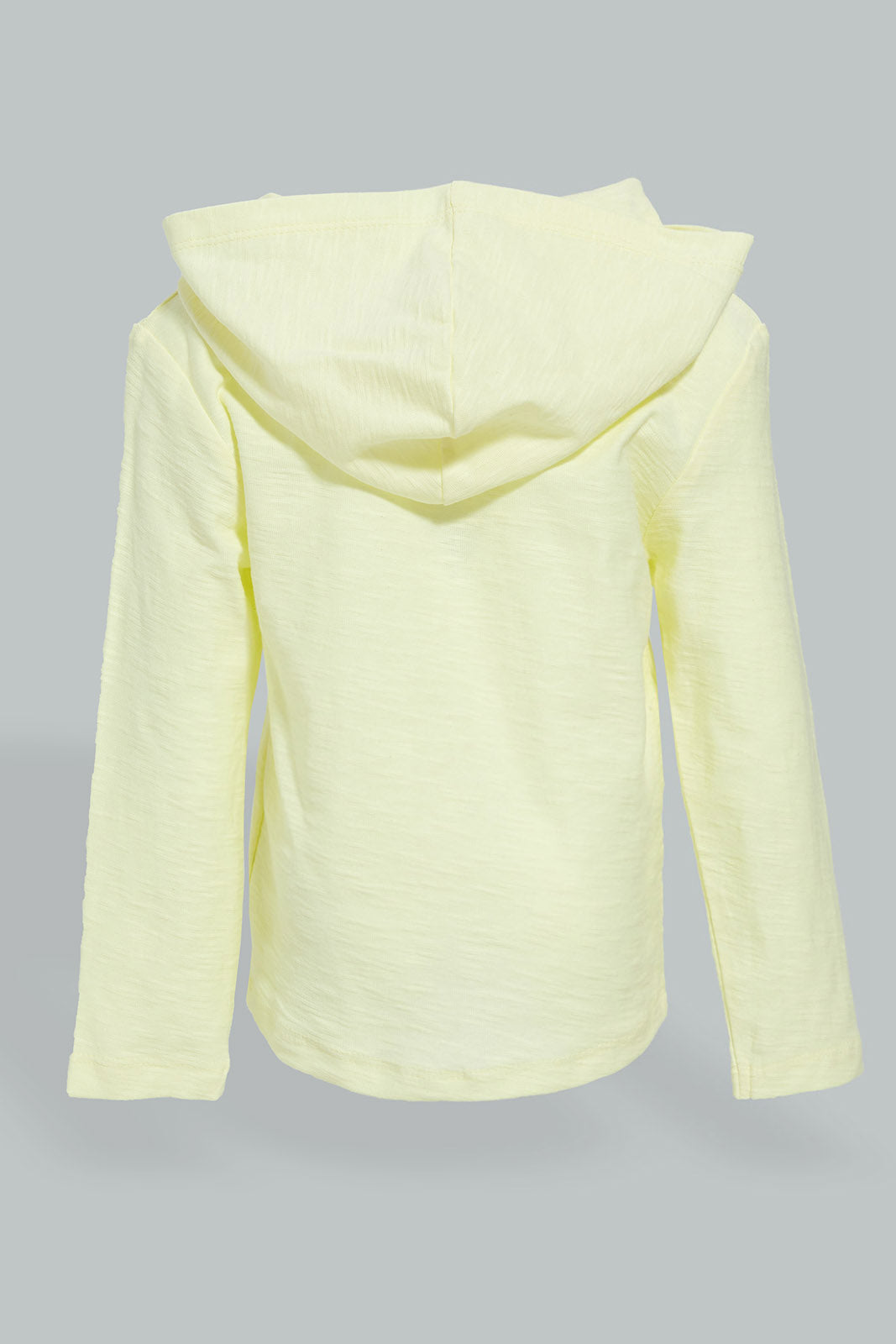 Redtag-Yellow-Hoody-Slub-Tshirt-Hooded-Infant-Boys-3 to 24 Months