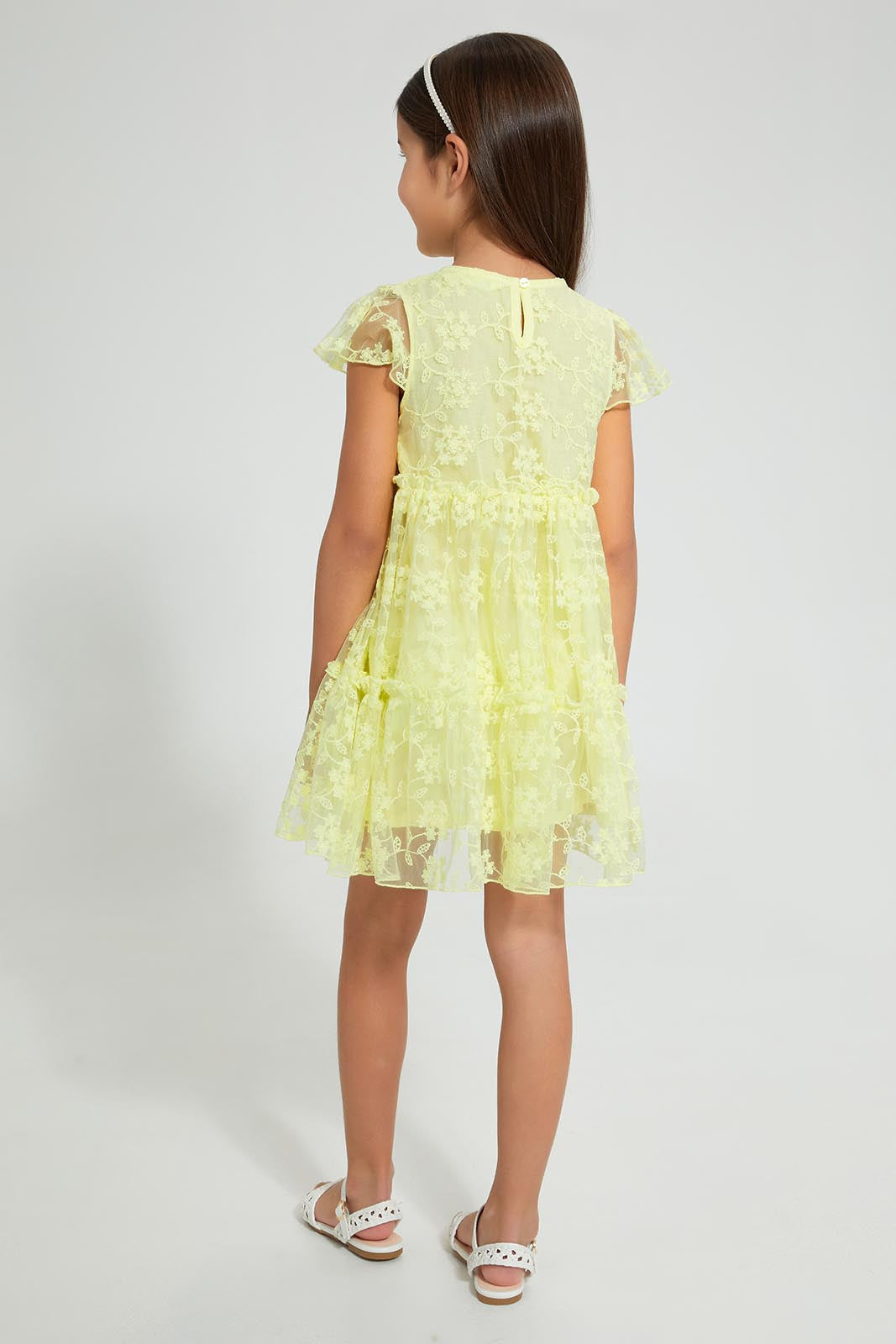 Redtag-Lace-Dress-Dresses-Girls-2 to 8 Years