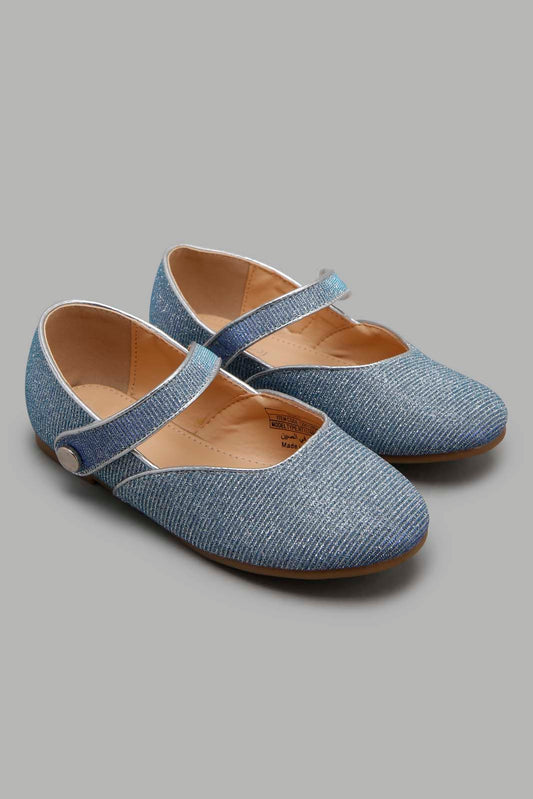 Redtag-Silver-Shimmer-Ballerina-Category:Shoes,-Colour:Silver,-Filter:Girls-Footwear-(3-to-5-Yrs),-GIR-Shoes,-New-In,-New-In-GIR-FOO,-Non-Sale,-Section:Girls-(0-to-14Yrs),-W22O-Girls-3 to 5 Years