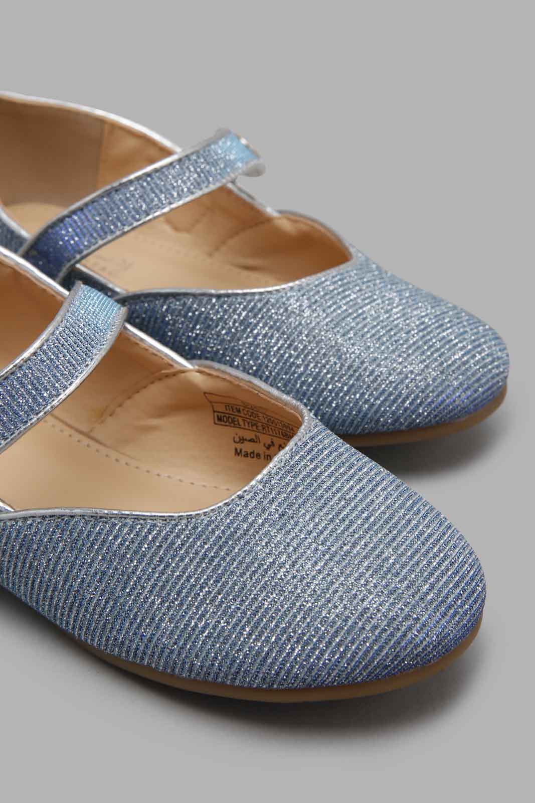 Redtag-Silver-Shimmer-Ballerina-Category:Shoes,-Colour:Silver,-Filter:Girls-Footwear-(3-to-5-Yrs),-GIR-Shoes,-New-In,-New-In-GIR-FOO,-Non-Sale,-Section:Girls-(0-to-14Yrs),-W22O-Girls-3 to 5 Years