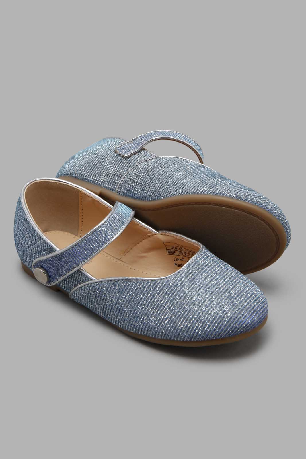 Redtag-Silver-Shimmer-Ballerina-Category:Shoes,-Colour:Silver,-Filter:Girls-Footwear-(3-to-5-Yrs),-GIR-Shoes,-New-In,-New-In-GIR-FOO,-Non-Sale,-Section:Girls-(0-to-14Yrs),-W22O-Girls-3 to 5 Years