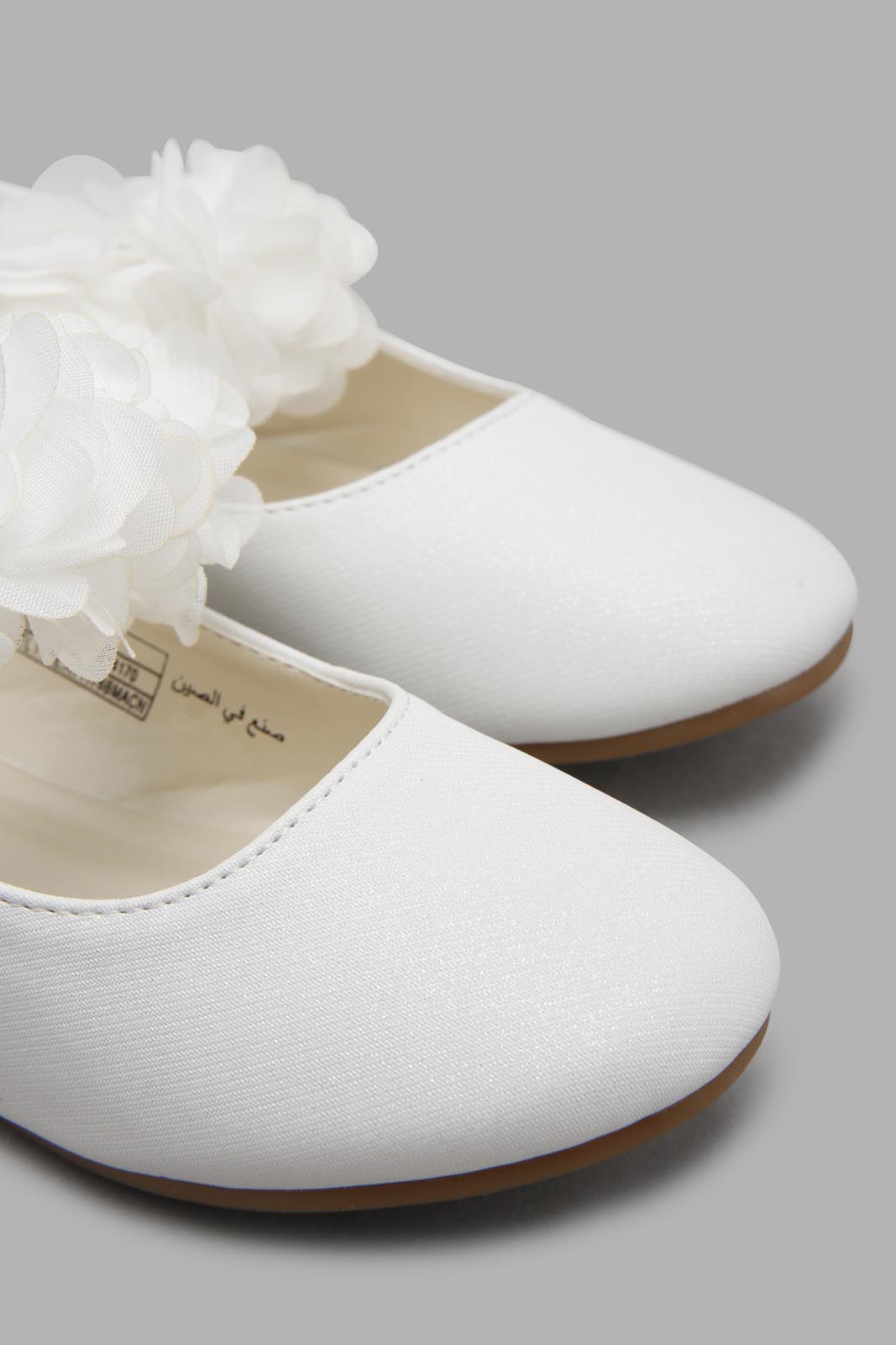 Redtag-Cream-Lace-Floral-Trim-Ballerina-Category:Shoes,-Colour:Cream,-Filter:Girls-Footwear-(3-to-5-Yrs),-GIR-Shoes,-New-In,-New-In-GIR-FOO,-Non-Sale,-Section:Girls-(0-to-14Yrs),-W22O-Girls-3 to 5 Years