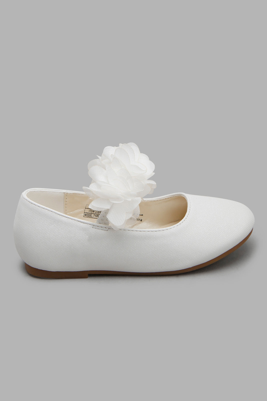 Redtag-Cream-Lace-Floral-Trim-Ballerina-Category:Shoes,-Colour:Cream,-Filter:Girls-Footwear-(3-to-5-Yrs),-GIR-Shoes,-New-In,-New-In-GIR-FOO,-Non-Sale,-Section:Girls-(0-to-14Yrs),-W22O-Girls-3 to 5 Years