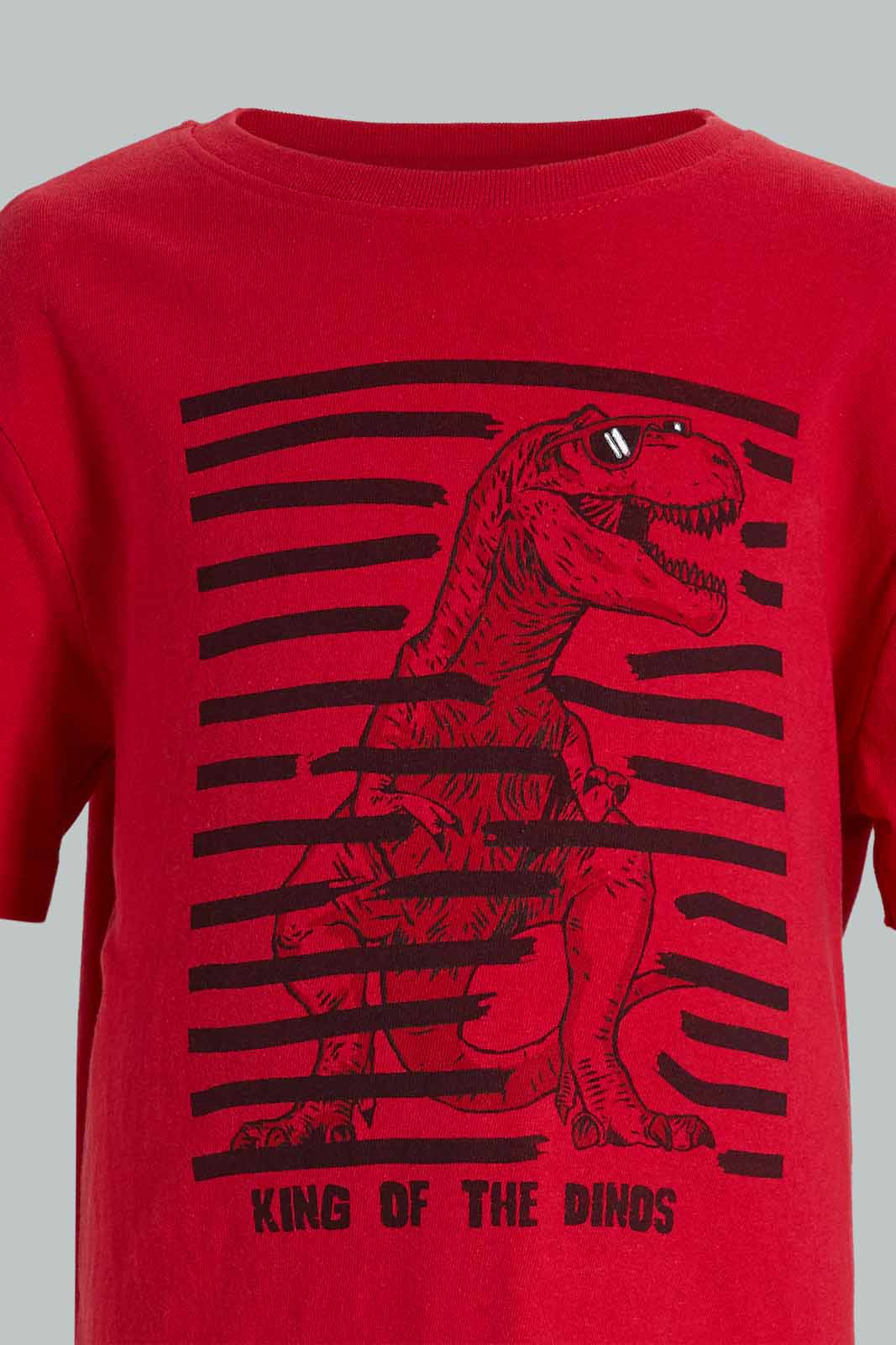 Redtag-4-Piece-Pack-Dinosaur-Print-Pyjama-Set-Pyjama-Sets-Boys-2 to 8 Years