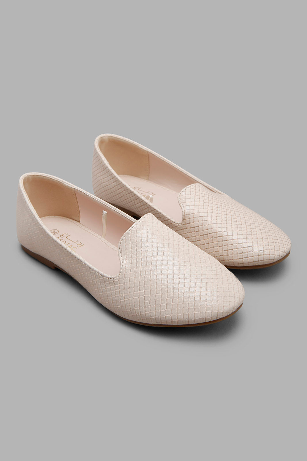 Redtag-Beige-Embossed-Loafer-Category:Shoes,-Colour:Beige,-Deals:New-In,-Filter:Girls-Footwear-(5-to-14-Yrs),-GSR-Shoes,-New-In-GSR-FOO,-Non-Sale,-Section:Girls-(0-to-14Yrs),-W22O-Senior-Girls-5 to 14 Years