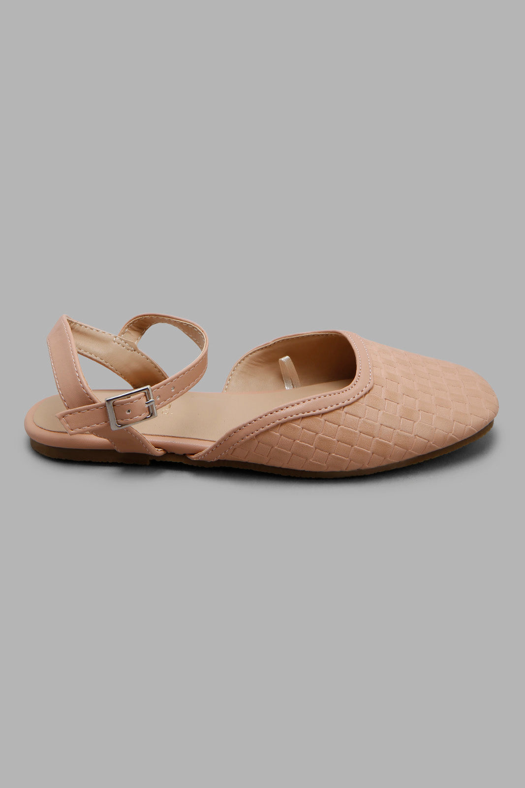 Redtag-Beige-Embossed-Mule-Category:Shoes,-Colour:Beige,-Deals:New-In,-Filter:Girls-Footwear-(5-to-14-Yrs),-GSR-Shoes,-New-In-GSR-FOO,-Non-Sale,-Section:Girls-(0-to-14Yrs),-W22O-Senior-Girls-5 to 14 Years