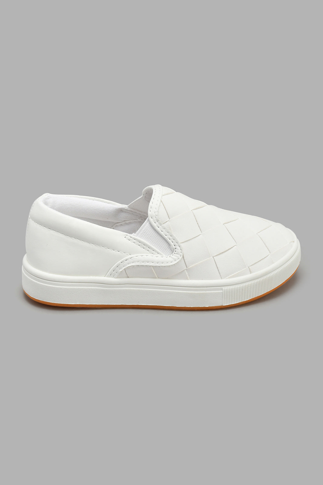Redtag-White-Woven-Slip-On-Slip-Ons-Boys-3 to 5 Years