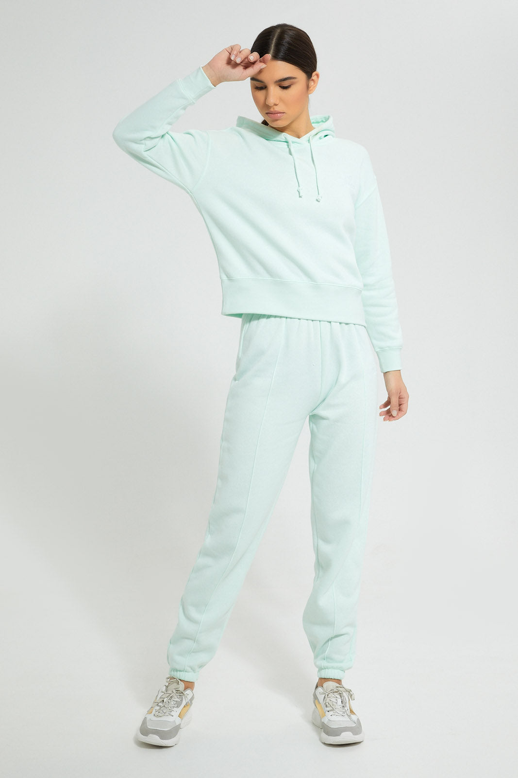 Redtag-Mint-Oversized-Hooded-Sweat-Shirt-With-Embroideredroidery-Loungewear-Women's-