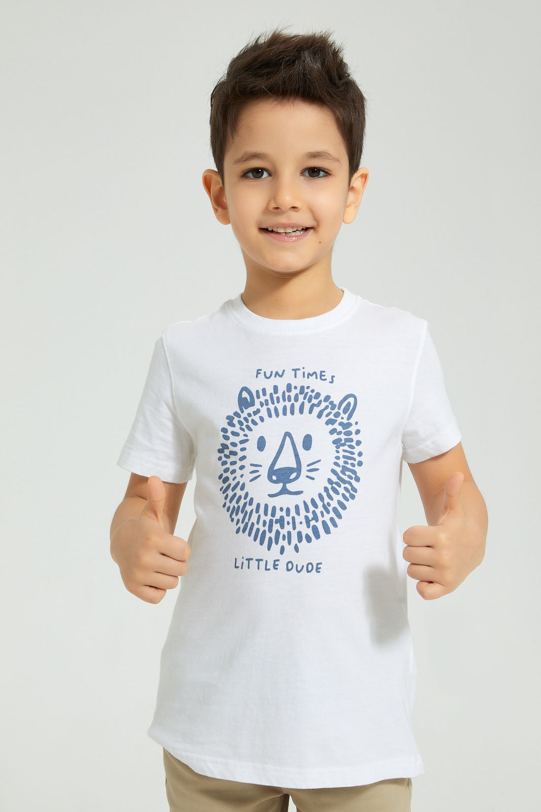 Redtag-Blue-Short-Sleeve-Print-Shirt-And-T-Shirt-Set-Boys-Shirts,-Colour:Blue,-Filter:Boys-(2-to-8-Yrs),-New-In,-New-In-BOY,-Non-Sale,-S22B,-Section:Kidswear-Boys-2 to 8 Years