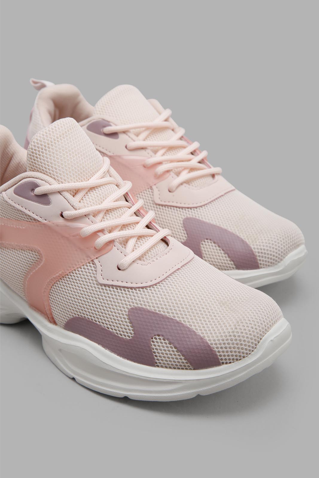 Redtag-Pale-Pink-Multi-Piece-Trainer-Category:Trainers,-Colour:Pink,-Deals:New-In,-Filter:Girls-Footwear-(5-to-14-Yrs),-GSR-Trainers,-New-In-GSR-FOO,-Non-Sale,-Section:Girls-(0-to-14Yrs),-W22O-Senior-Girls-5 to 14 Years