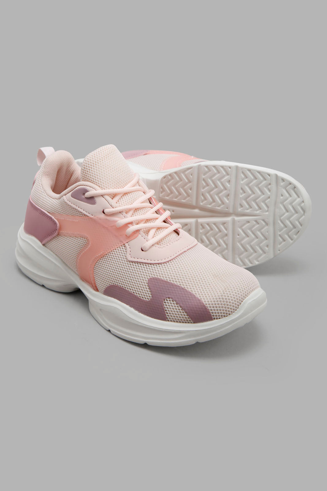Redtag-Pale-Pink-Multi-Piece-Trainer-Category:Trainers,-Colour:Pink,-Deals:New-In,-Filter:Girls-Footwear-(5-to-14-Yrs),-GSR-Trainers,-New-In-GSR-FOO,-Non-Sale,-Section:Girls-(0-to-14Yrs),-W22O-Senior-Girls-5 to 14 Years