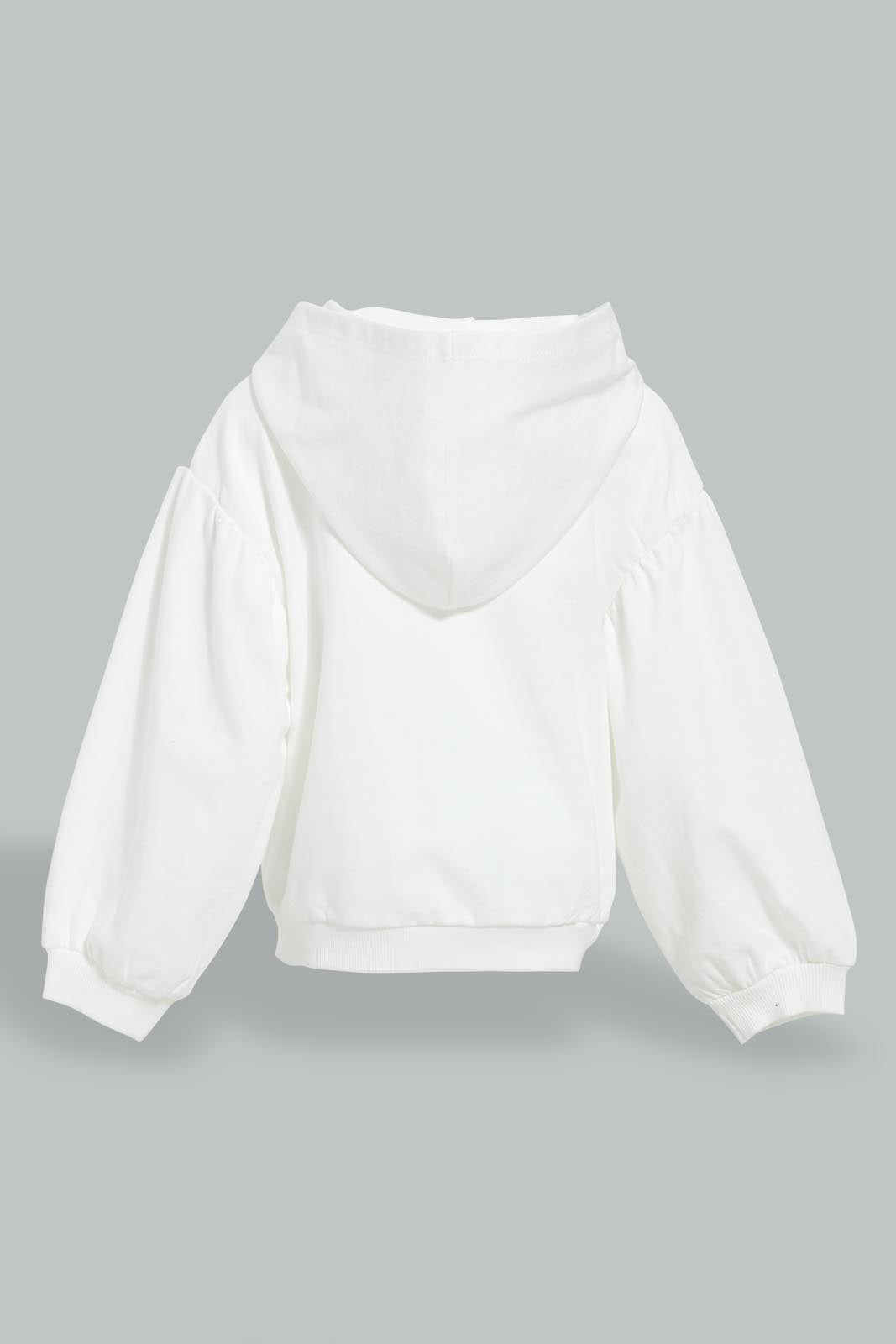 Redtag-Offwhite-Placement-Print-Sweat-Top-Sweatshirts-Infant-Girls-3 to 24 Months