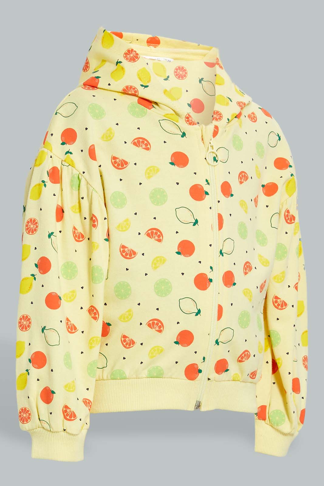 Redtag-Yellow-Placement-Print-Sweat-Top-Sweatshirts-Infant-Girls-3 to 24 Months