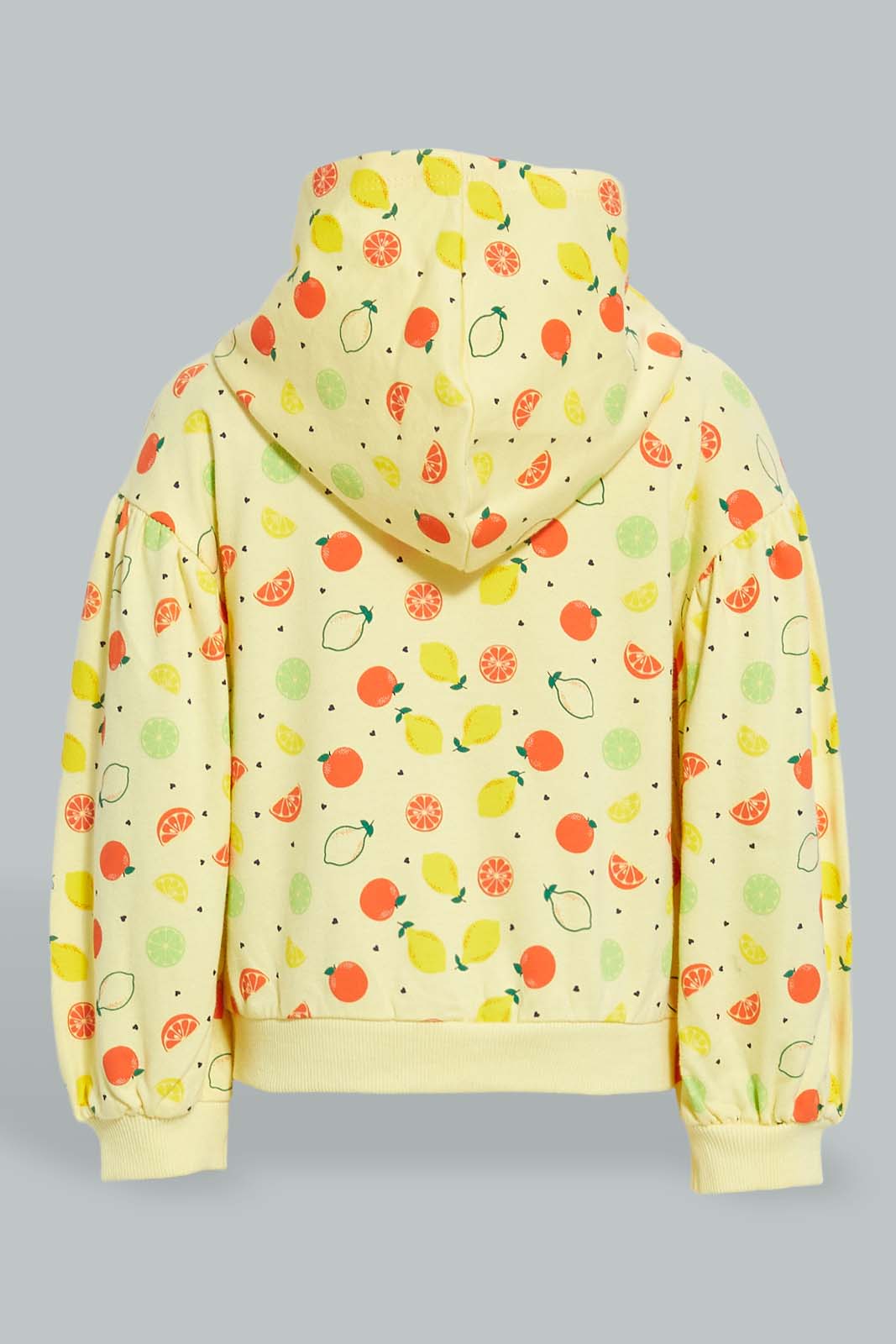 Redtag-Yellow-Placement-Print-Sweat-Top-Sweatshirts-Infant-Girls-3 to 24 Months