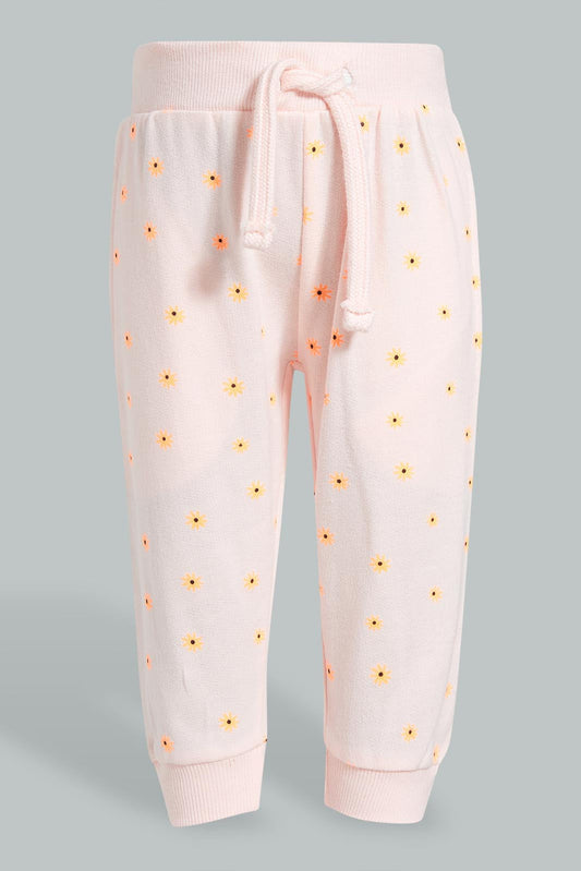 Redtag-Placement-Print-Trackpant-Joggers-Infant-Girls-3 to 24 Months
