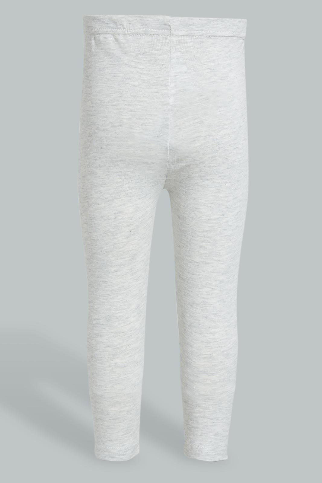 Redtag-Light-Grey-Printed-Legging-Leggings-Infant-Girls-3 to 24 Months