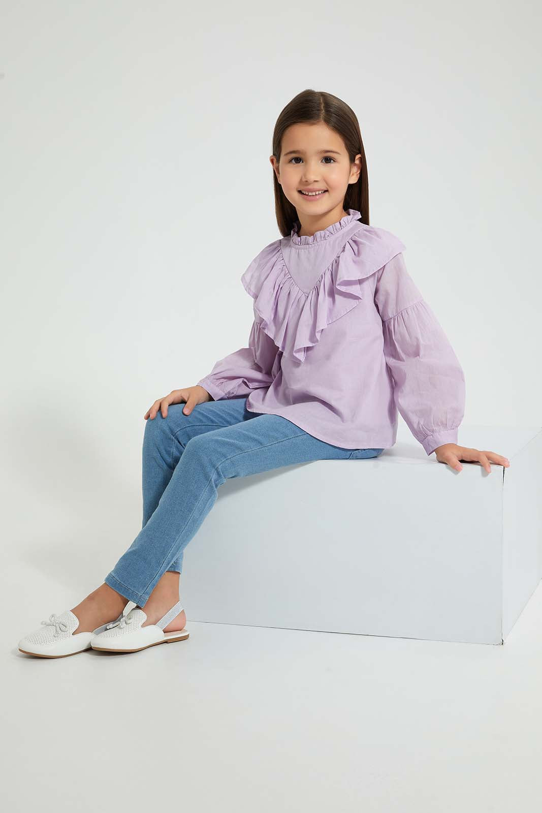 Redtag-Lightwash-Basic-Jegging-Jeggings-Girls-2 to 8 Years