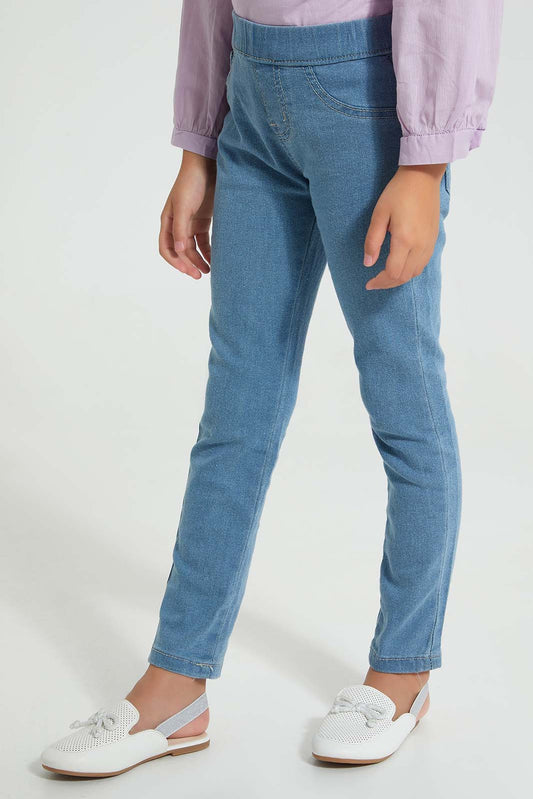 Redtag-Lightwash-Basic-Jegging-Jeggings-Girls-2 to 8 Years