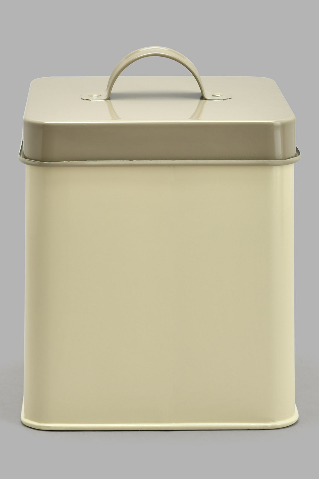 Redtag-Beige-Square-Sugar-Canister-Canisters-And-Jars-Home-Dining-