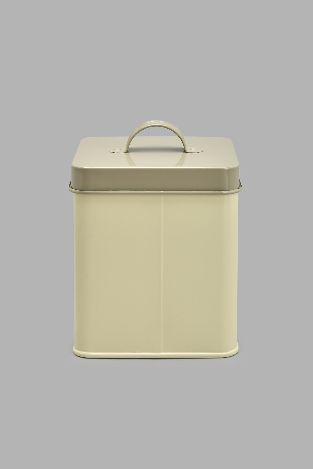 Redtag-Beige-Square-Coffee-Canister-Canisters-And-Jars-Home-Dining-